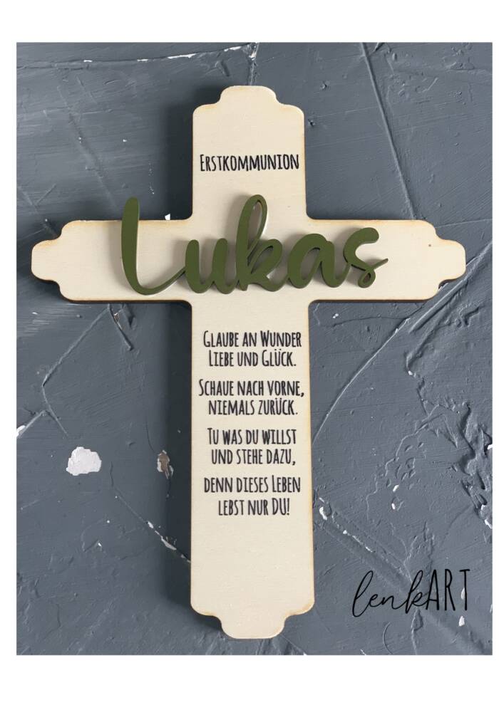 Holzkreuz mit Namen – Bild 4