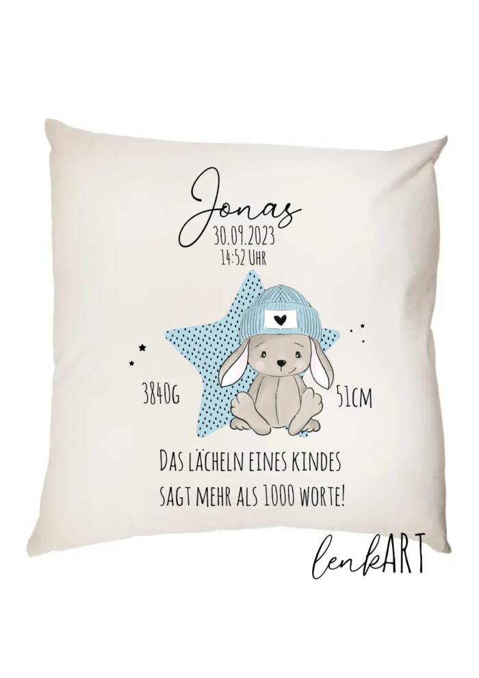 Kissen Hase coole Socke – Bild 2