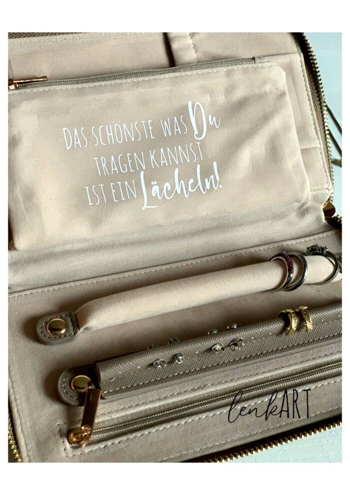 Schmuck-Reiseetui Buchstabe mit Name – Bild 6
