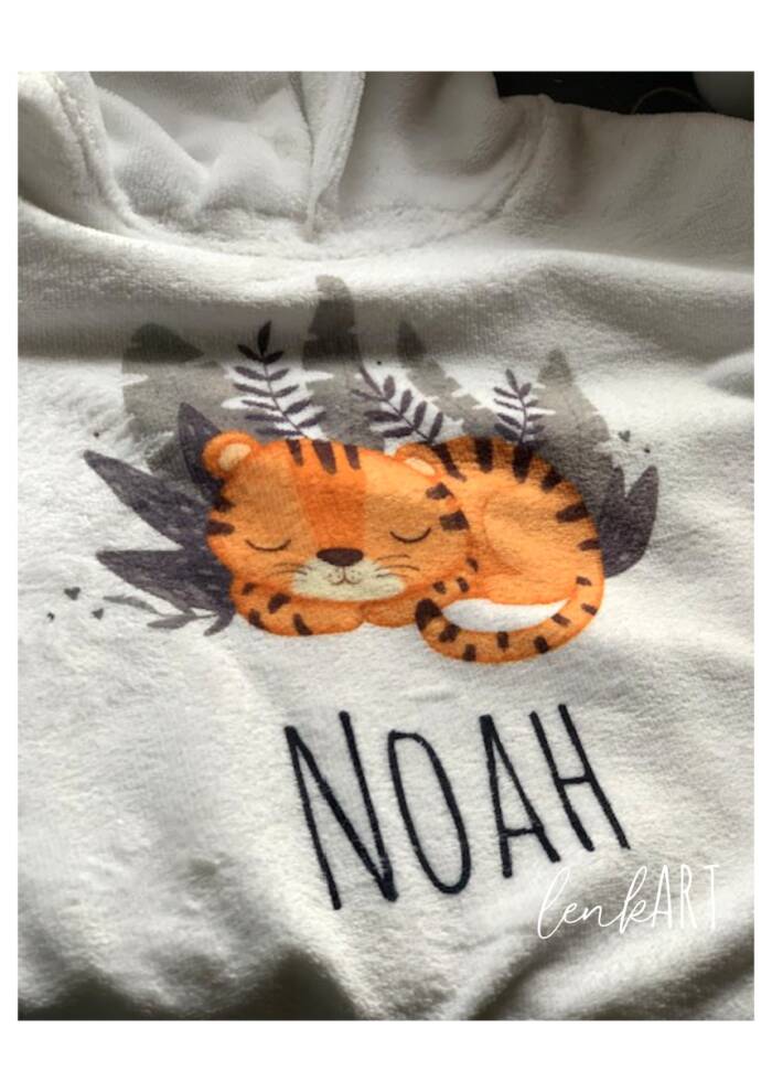 Badeponcho Tiger – Bild 2