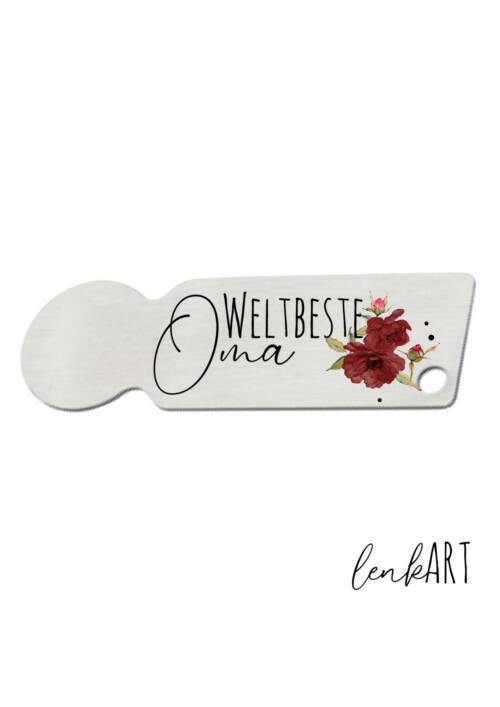 Einkaufswagenlöser Oma Blumen