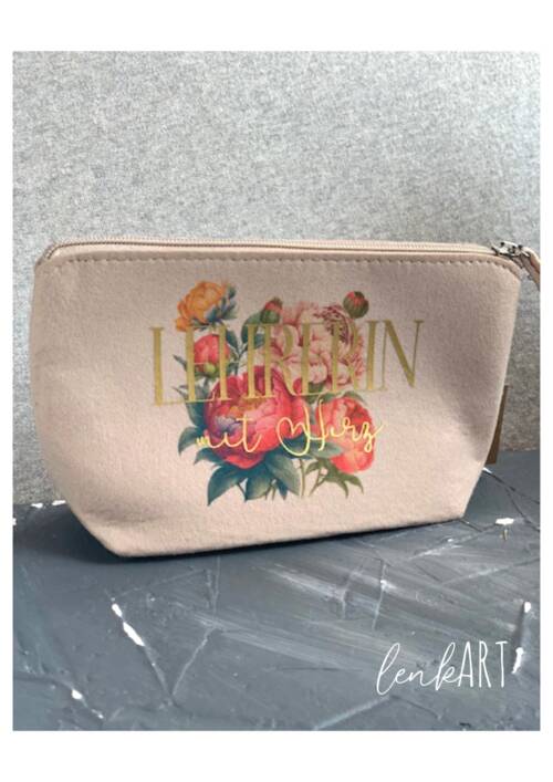 Täschchen Lehrerin gold