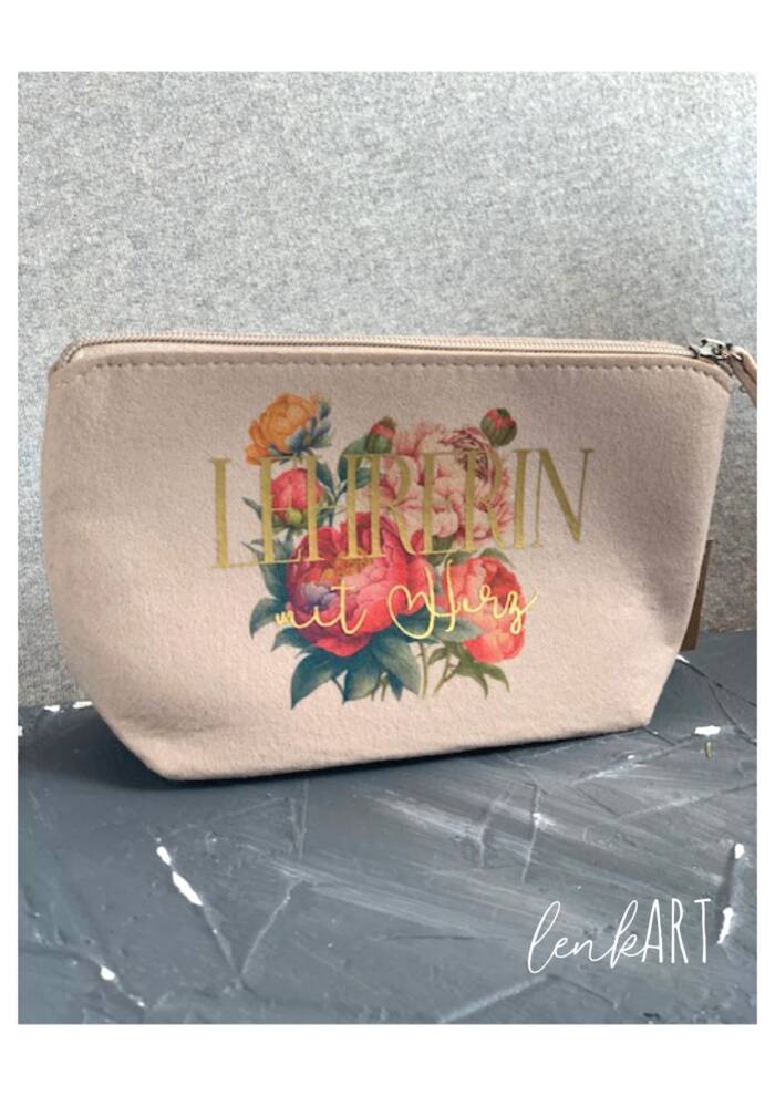 Täschchen Lehrerin gold