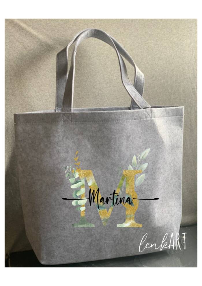 Filztasche Buchstabe Clara