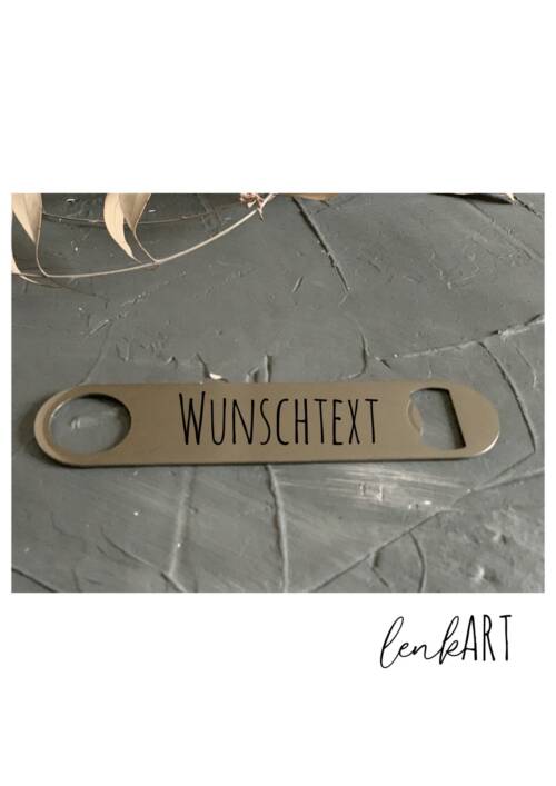 Flaschenöffner Wunschtext