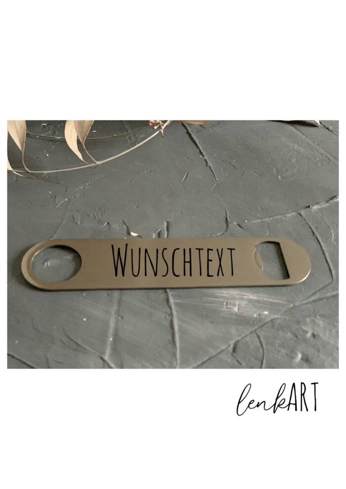 Flaschenöffner Wunschtext