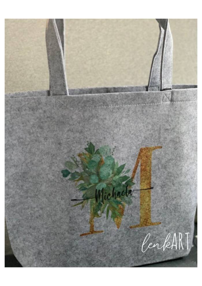 Filztasche Buchstabe Leni – Bild 2