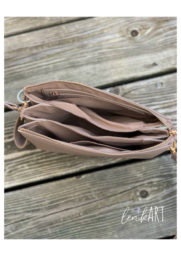 Handtasche im Lederlook – Bild 6
