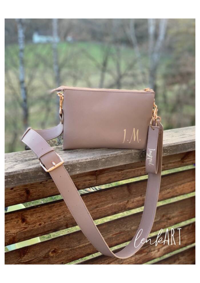 Handtasche im Lederlook – Bild 4
