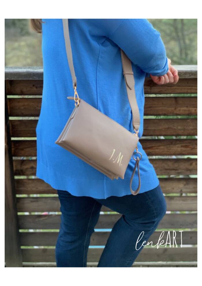 Handtasche im Lederlook – Bild 3