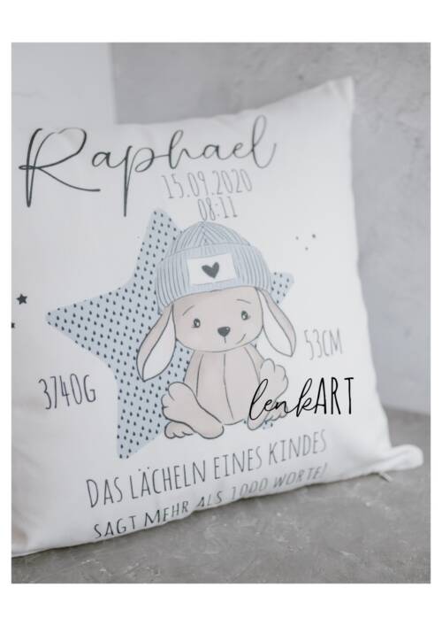 Kissen Hase coole Socke