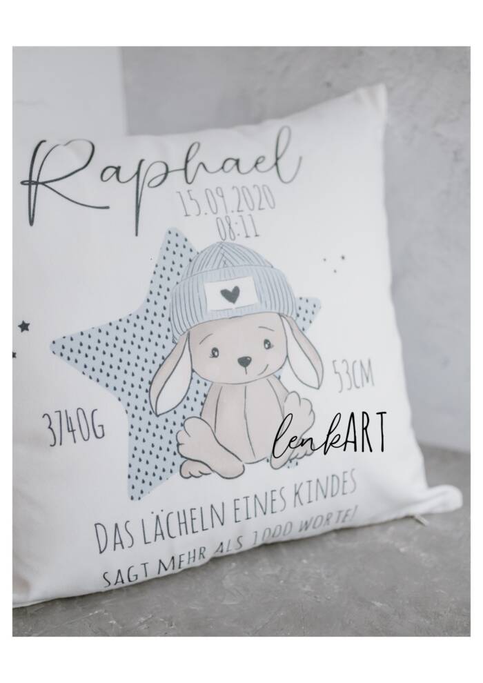 Kissen Hase coole Socke