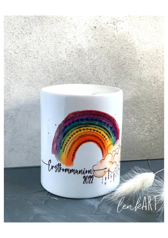 Spardose Bohoregenbogen