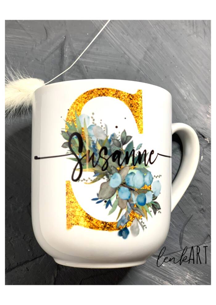 Tasse Buchstaben Eukalyptus Leni – Bild 3