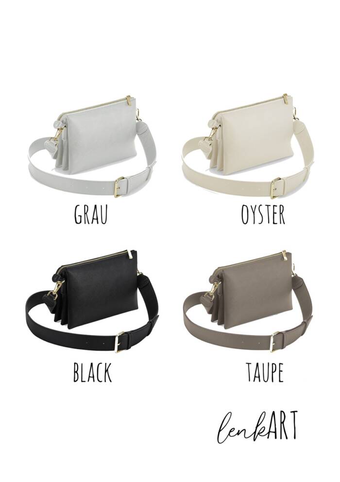 Handtasche im Lederlook – Bild 2