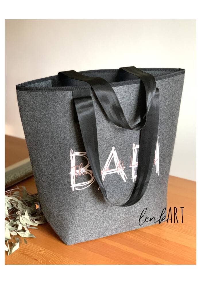 Filzshopper mit Innentasche – Bild 2