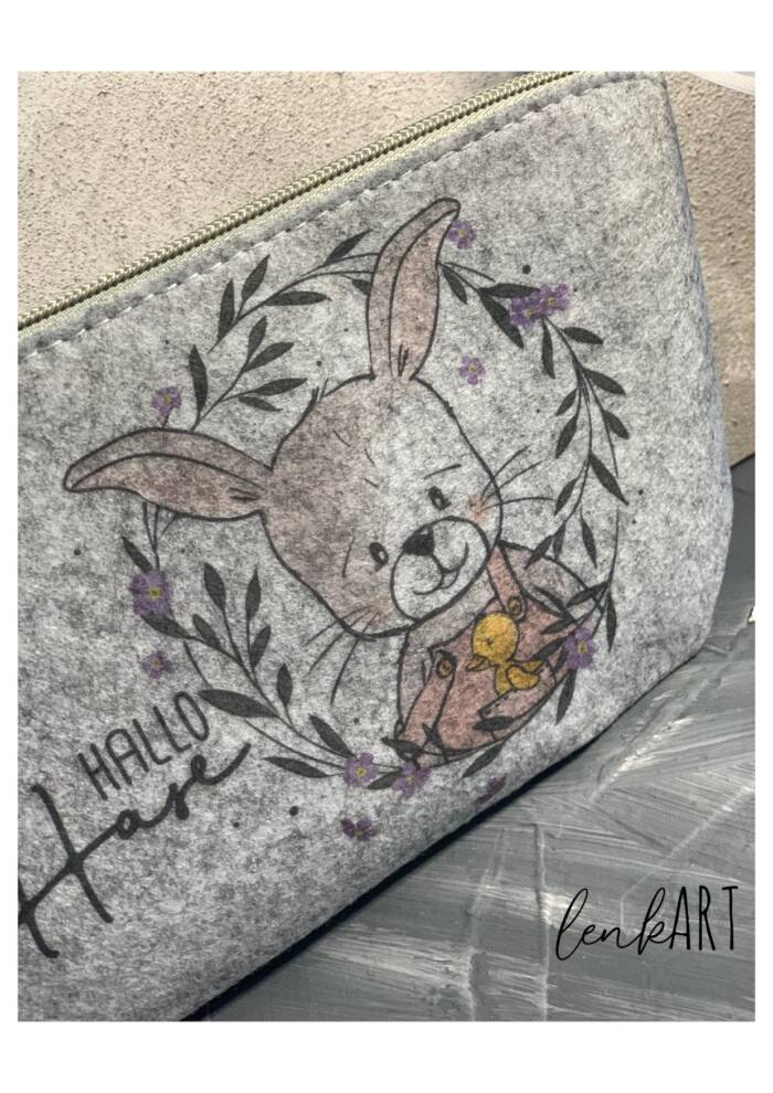Kosmetiktasche Hase Schlappi – Bild 2