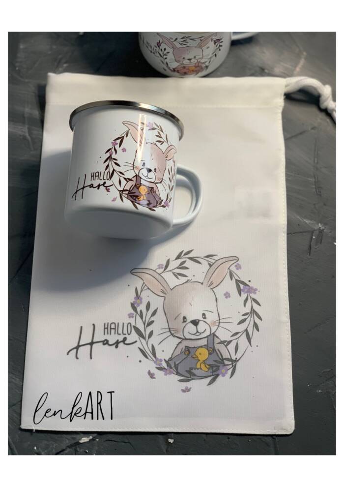 Kosmetiktasche Hase Schlappi – Bild 3