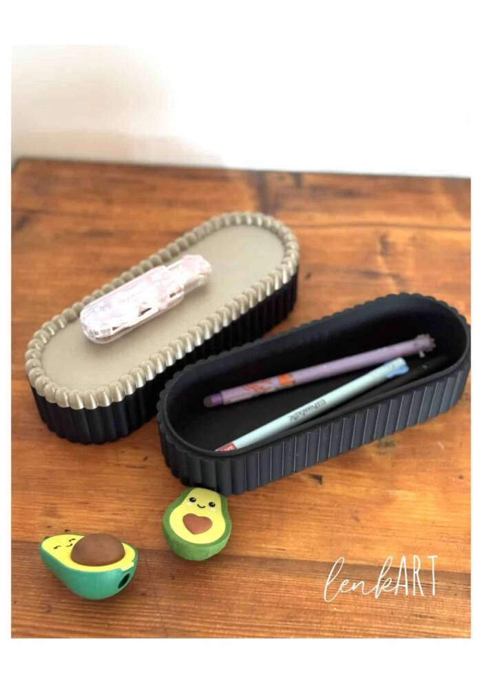 Stiftebox stapelbar mit Deckel
