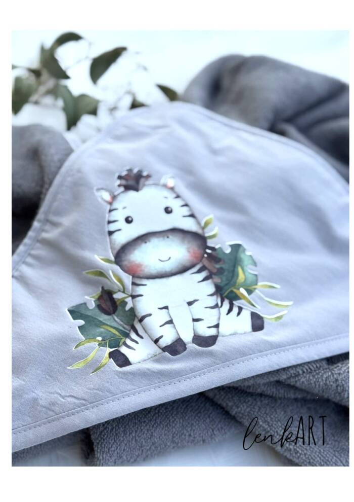 Kinderbadetuch Zebra – Bild 2