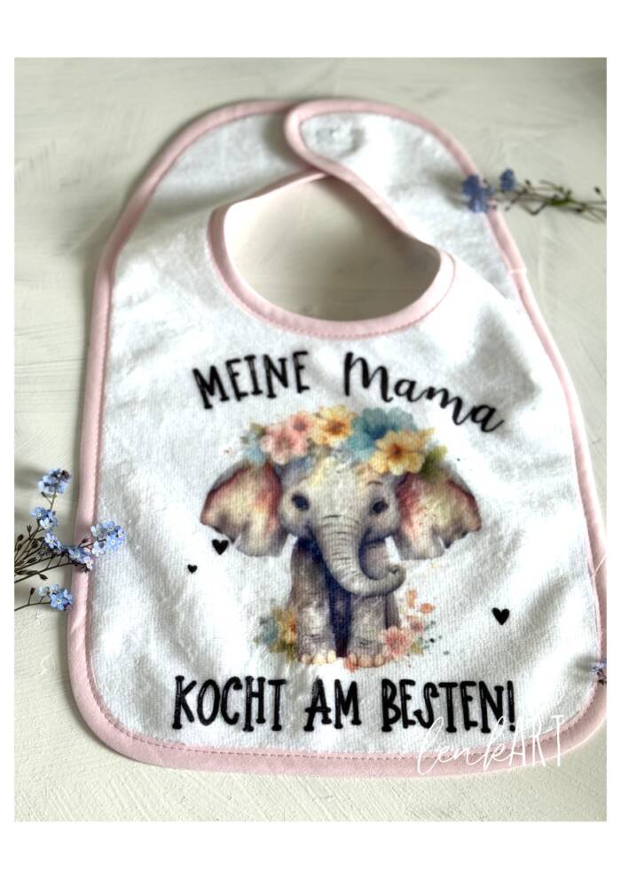 Babylätzchen Elefant