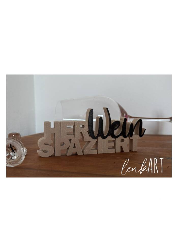 HerWeinspaziert Schriftzug 3D – Bild 4